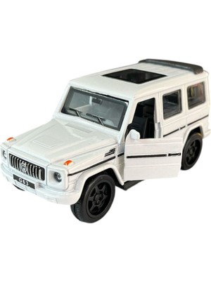 Asya Oyuncak Metal 1:36 Çekbırak Sesli Işıklı Jeep FY6218-12D-BEYAZ