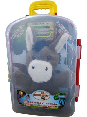 Asya Oyuncak Tekli Bavul Peluş Eşek CESE-10040