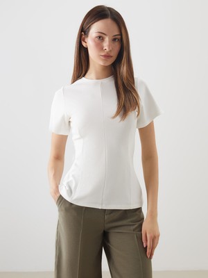 Lc Waikiki Yeni Sezon Bisiklet Yaka Kadın Tişört