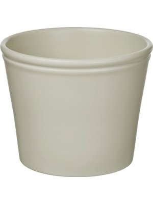 Toprak Saksı, Açık Gri-Bej, 15 cm