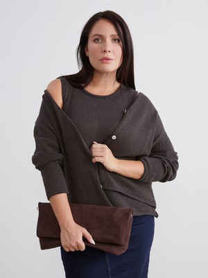 Lc Waikiki Yeni Sezon Büyük Beden V Yaka Kadın Triko Hırka