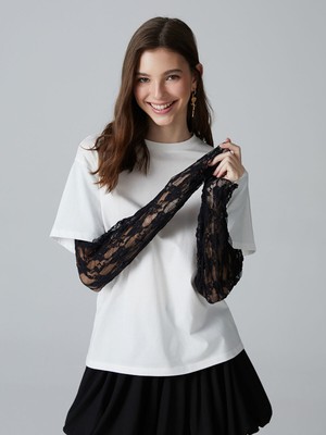 Lc Waikiki Yeni Sezon Dantel Detaylı Genç Kız Tişört