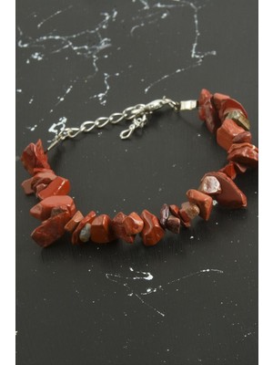 Jasper Kırık Doğaltaşlı Bileklik