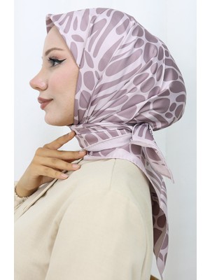 Dijital Rayon Eşarp 70302-03 Gül Kurusu