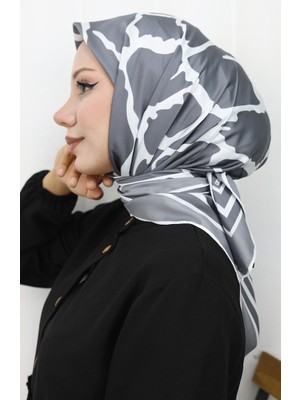Dijital Rayon Eşarp 70309-11 Gri