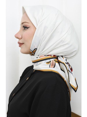 Dijital Rayon Eşarp 70308-09 Bordo