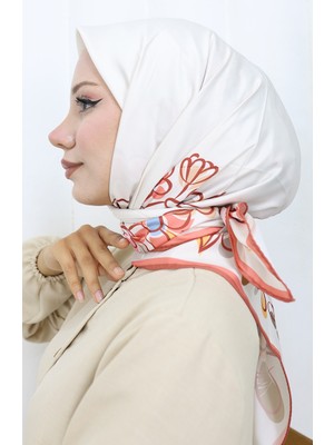 Dijital Rayon Eşarp 70308-08 Mercan