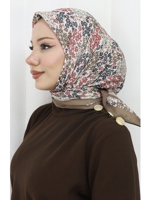 Dijital Rayon Eşarp 70300-07 Bej Pudra