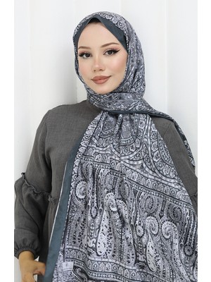 Etnik Desen Vual Şal 70303-06 Antrasit