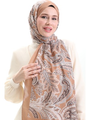 Etnik Desenli Soft Şal 70296-15 Camel