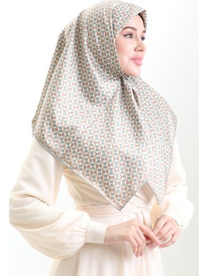 Dijital Rayon Eşarp 70307-07 Yeşil