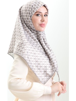 Dijital Rayon Eşarp 70307-12 Vizon