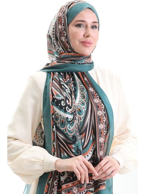 Etnik Desen Soft Şal 70295-05 Yeşil
