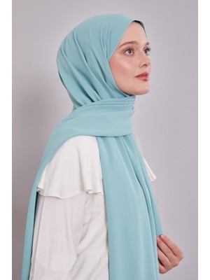 Mint Yeşili Düz Trend Şal