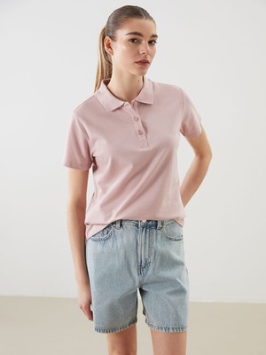 Lc Waikiki Yeni Sezon Polo Yaka Pike Kadın Tişört