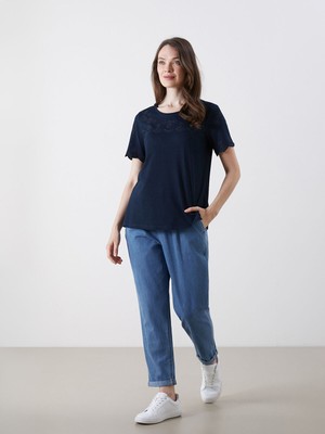 Lc Waikiki Yeni Sezon Beli Lastikli Carrot Fit Kadın Jean Pantolon