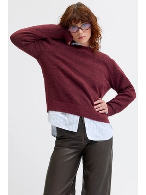 Jack & Jones Jxevi Crew Neck Knit Kadın Kazak