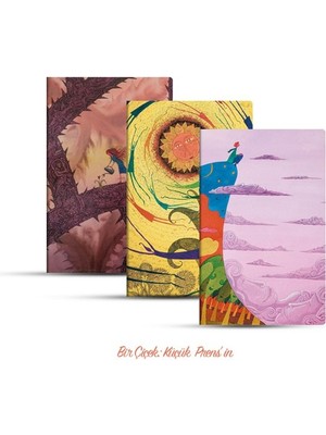 Üçlü Çizgisiz Defter Seti: Bir Çiçek: Küçük Prens’in