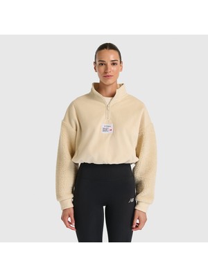 Nb New Balance WNC3512 Bej Kadın Sweatshirt