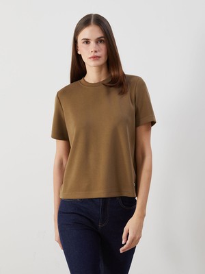 Lc Waikiki Yeni Sezon Modal Karışımlı Kadın Tişört