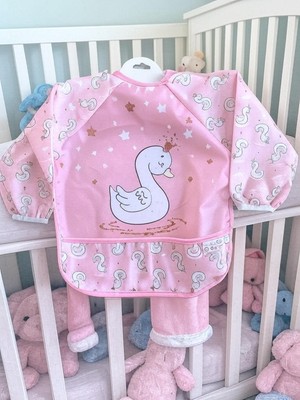 Laura Baby Uzun Kollu Sıvı Geçirmez Mama ve Aktivite Önlüğü