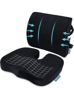 Oturma Minderi Bel Yastığı Bel Destek Yastığı Ortopedik Visco Yastık Boyun Yastığı Ortopedik Yastık