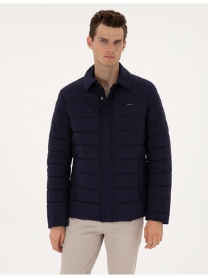 Pierre Cardin Erkek Lacivert Gömlek Yaka Mont 50313938-VR033