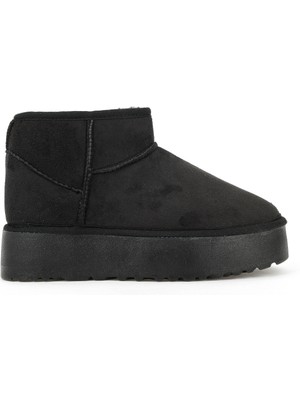 Ziya, Suni Kürklü Kadın Bot 1531044Z1002 Siyah