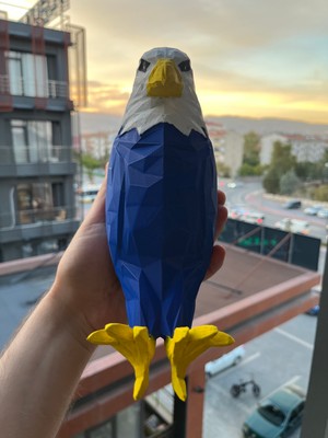 Nibgat Kartal Gece Lambası - Boyalı