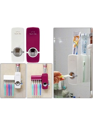 Otomatik Diş Macunu Sıkacağı - Diş Fırça Tutucu