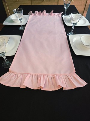 Iki Tarafı Fırfırlı Runner - Sıvı Itici Özlliğe Sahip