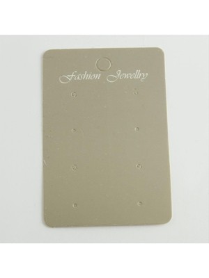 Depomix 8 Delikli Gri Renkli Küpe Kartı-Gri