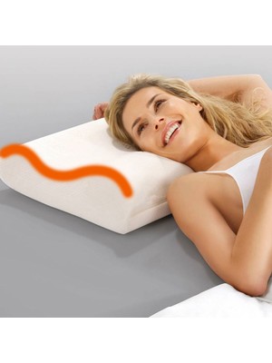 Ortopedik Visco Boyun Yastığı Boyun Düzleşmesi Fıtık Ağrı Tedavisi Rahat Uyku Için Yastık