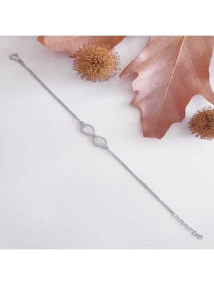 925 Ayar Gümüş Sonsuzluk Kadın Bileklik