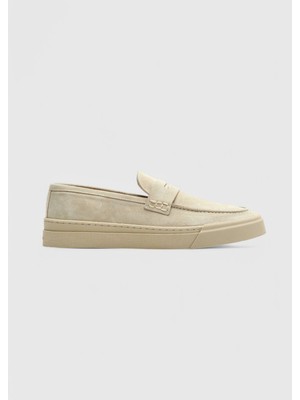 Bej Süet Casual Loafer