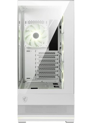 Msı Mag Pano 110R Pz Whıte Temperli Cam 3X120MM 1X120MM Argb Fan Atx Beyaz Panoramik Gaming Bilgisayar Kasası
