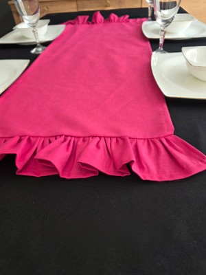 Iki Tarafı Fırfırlı Runner - Sıvı Itici Özlliğe Sahip