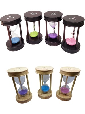 Dekoratif Ahşap 10 Dakika Kum Saati
