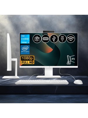 Asus V440VAK-I38256W0D Atl1 I3-1315U 8gb Ddr5 512GB Nvme SSD 23.8" IPS Fhd Fdos Beyaz All In One Bilgisayar