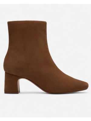Clarks Fernie Zip Walnut Suede, M; 3 Kadın Kahverengi Topuklu Bot 26182938