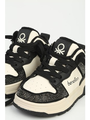 Benetton Çocuk Sneaker Siyah Beyaz Ithal BNI-12038