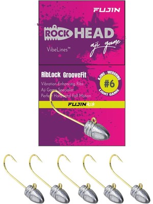 Fujin Rock-Head 6no Aji Game Jighead 2 gr Metalik Renk ile Light Game Avcıları için Özel Tasarım