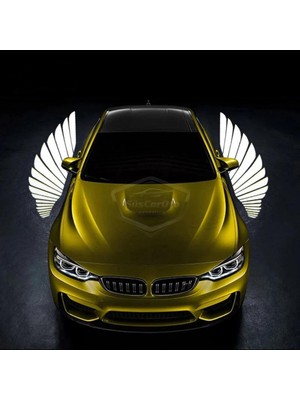 Üniversal Oto Araç Ayna Altı Angel LED Otomobil Gündüz Farı Araba Melek Kanat LED Beyaz 12 Volt