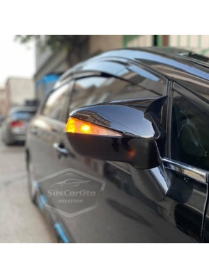 Caralp Honda Civic Fd6 2006-2011 Batman Yarasa Ayna Kapağı Piano Black Abs Plastik