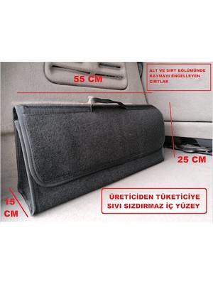 Siyah Bagaj Organizer Çanta Bagaj Çantası Su Geçirmez Cırtcırtlı