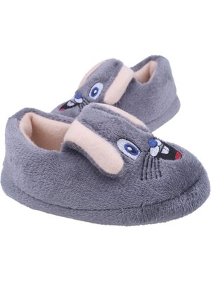 Çocuk  Peluş Içi Tüylü Yumuşak Rahat Kaydırmaz Panduf Ev Ayakkabısı Kreş Ayakkabısı  Unisex Kız Erkek 1031-124-0003