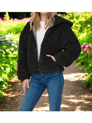 Kışlık Kadın Peluş Ceket