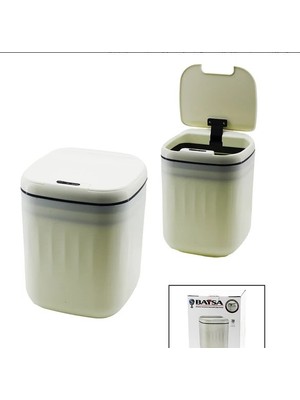 Hareket Sensörlü=otomatik Aç-Kapa Kapak - Pilli Plastik Çöp Kovası 20LT