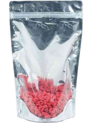 Konak Ambalaj Şeffaf Metalize Kilitli Doypack 130x225x70 mm 10 Adet