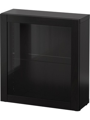 Raf Ünitesi, Venge-Siyah-Kahverengi-Şeffaf Cam, 60X20X64 Cm, Sındvık